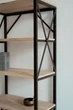 Этажерка LEVOR "LOFT-6" из ольхи черная - изображение 6