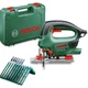 Лобзик электрический Bosch PST 800 PEL, 530 Вт, Движение маятника, Cut control + отсек для полотен + Набор 10 полотен + кейс (06033A0101) - изображение 1