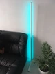 Кутовий LED торшер Gley c RGB підсвічуванням, висота 1.5 м, сенсорний пульт керування, білий - зображення 5