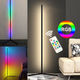 Кутовий Led торшер, лед лампа, лед нічник, RGB підсвічування, 2м сенсорний пульт управління - зображення 1