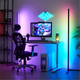 Кутовий Led торшер, лід лампа, лід нічник, RGB підсвічування, 1.5м сенсорний пульт управління White - зображення 1