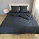 Комплект постільної білизни Мальва Чорний 150x220 Бязь (М-016-1) - зображення 1
