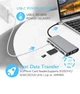 Мультифункціональний USB-хаб 10в1 розширювач з входом PDх1+HDMIх1+TF/SD+Audioх1+RJ45х1+VGAх1+USB3.0х3 - зображення 4