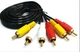 Аудіо + відео кабель тюльпани 3 x RCA AV 3 м 546684916 - зображення 1
