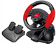 Руль с педалями для консолей и компьютеров PC PSX PS2 PS3 USB Esperanza EG103l Красный - изображение 1