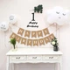 Флажки Бумажные HAPPY BIRTHDAY Крафтовый - изображение 2