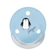 Пустышка Baby-Nova Penguin&Bear Uni 0-24 мес., голубая/серая, 2 шт. (3962098) - изображение 2