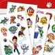 Стікерпак Щенячий (собачий) патруль, Paw Patrol - Скай, Еверест, Трек, Маршал, Гонщик, Райдер та інші (дитячі наліпки, А5 формат, 4 листи) - зображення 1