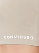 Спортивный топ для бега женский Converse Wordmark Bra Top Beach Stone 10024540-247 XS Sand (194434082968) - изображение 5