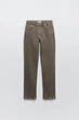 Джинсы Zara 8197/261 38 Коричневые - изображение 5
