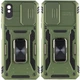 Ударопрочный чехол Camshield Army Ring для Xiaomi Redmi 9A Оливковый / Army Green Без бренда - изображение 2