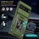 Ударопрочный чехол Camshield Army Ring для Google Pixel 7 Pro Оливковый / Army Green Без бренда - изображение 1