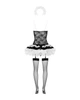 Жіноча Еротична білизна костюм покоївки Obsessive Housemaid 5 pcs costume S/M Чорний - зображення 4