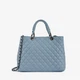 Сумка женская кожаная тоут большая Regina Notte Tote Nappa 3155 Голубой - изображение 1