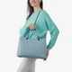 Сумка женская кожаная тоут большая Regina Notte Tote Nappa 3155 Голубой - изображение 2
