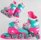 Детские Ролики 46957-S Best Roller Розово-Бирюзовые размер 34-37 - изображение 2
