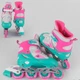 Дитячі Ролики 60048-S Best Roller розмір 30-33 Рожевий з бірюзовим - зображення 2