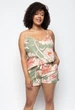 Піжама жіноча Cyberjammies Sage 9584-9585 12/M Зелений з квітковим принтом (5051877441736) - зображення 1