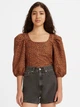 Топ женский Levi's 502363555 S Коричневый (1159777476) - изображение 1