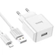 Адаптер сетевой HOCO Lightning Cable Leisure single port charger C106A |1USB, 10.5W/2.1A| 4756161 - изображение 6