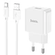 Зарядний пристрій + кабель Type-C Android HOCO C106A |1USB, 10.5W/2.1A| Білий - зображення 3