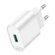 Зарядное устройство с быстрой зарядкой HOCO C109A |1USB, 18W/3A, QC| Белый - изображение 2