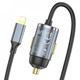 Автомобильное зарядное устройство с быстрой зарядкой + кабель Lightning HOCO NZ7 |USB/PD20W+QC3.0 18W| Серый - изображение 3
