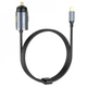 Автомобильное зарядное устройство с быстрой зарядкой + кабель Lightning HOCO NZ7 |USB/PD20W+QC3.0 18W| Серый - изображение 4