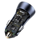 Автомобильное зарядное устройство с кабелем Type-C BASEUS |2USB, QC, 40W, 5A| Серый TZCCJD-A0G - изображение 5