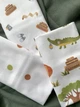 Комплект наволочок "Друзі Діно 2" Fabrikkids, органічний сатин 50х70, 3 шт - зображення 4