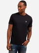 Футболка хлопковая длинная мужская U.S. Polo Assn 113904-0400A M Черная (786664458141) - изображение 3