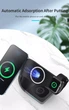 Бездротова зарядка Qi 4 в 1 VHG LFX-178 Wireless 15W I Док-станція для iPhone + iWatch + Airpods Black - зображення 7