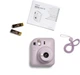 Фотокамера мгновенной печати Fujifilm INSTAX Mini 12 Lilac Purple / картридж / фотобумага 10 фото / фотоальбом - изображение 9