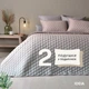 Набор покрывало с подушками и наволочками IDEIA - Silhouette 220х240 + 50х70 (2 шт) бежевый - изображение 3