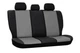 Авто чехлы из эко кожи Mitsubishi Colt (2002-2012) Pok-ter Road с серой вставкой - изображение 8