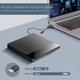 Внешний оптический привод USB 3.0 DVD-RW CD-RW, портативный дисковод, черный - изображение 5