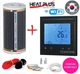 Пленочный теплый пол HEAT PLUS -220Вт/м² 6м² (0.5м х 12м) /1320Вт с сенсорным программируемым терморегулятором TWE02 Wi-Fi черный - изображение 1