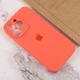 Чехол Silicone Case Full Camera Protective (AA) для Apple iPhone 14 Pro Max (6.7") Оранжевый / Pink citrus Без бренда - изображение 4
