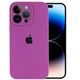 Чехол Silicone Case Full Camera Protective (AA) для Apple iPhone 14 Pro Max (6.7") Фиолетовый / Grape Без бренда - изображение 5