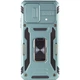 Ударопрочный чехол Camshield Army Ring для Xiaomi Poco X5 Pro 5G / Note 12 Pro 5G Зеленый / Light Green Без бренда - изображение 2