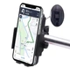 Держатель крепление телефона Motorace для мотоцикла на руль зеркало универсальный до 7" Беспроводная зарядка 10W - изображение 5