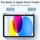 Силиконовый чехол обложка + Pencil Holder BBM1 для iPad 10 2022/2024 10,9"/iPad 11" 2025 (A16) Серый - изображение 6