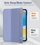 Чехол обложка BBM1 Leather для iPad 10 2022/2024 10.9"/iPad 11" 2025 (A16) Серо-фиолетовый - изображение 3