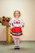 Спідниця Волинські візерунки українська з стрічками 116 см червона - зображення 1