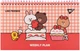 Настольный планер YES Line Friends на спирали 25 х 15 см 52 листа (252180) - изображение 1