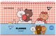 Настольный планер YES Line Friends на спирали 25 х 15 см 52 листа (252180) - изображение 2