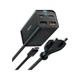 Мережевий зарядний пристрій Baseus GAN3 Pro Desktop Fast Charger 100W EU 2x USB Type-A + 2x USB Type-C PD3.0 QC4.0 AFC Black (CCGP000101) - зображення 4