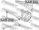Сайлентблок подвески Febest (NAB232) - изображение 2