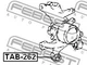 Сайлентблок рычага TOYOTA CARINA, COROLLA 92-02 задн. мост (Выр-во FEBEST) Febest (TAB262) - изображение 2