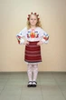 Спідниця Волинські візерунки українська ткана на запах 122 см бордова - зображення 1